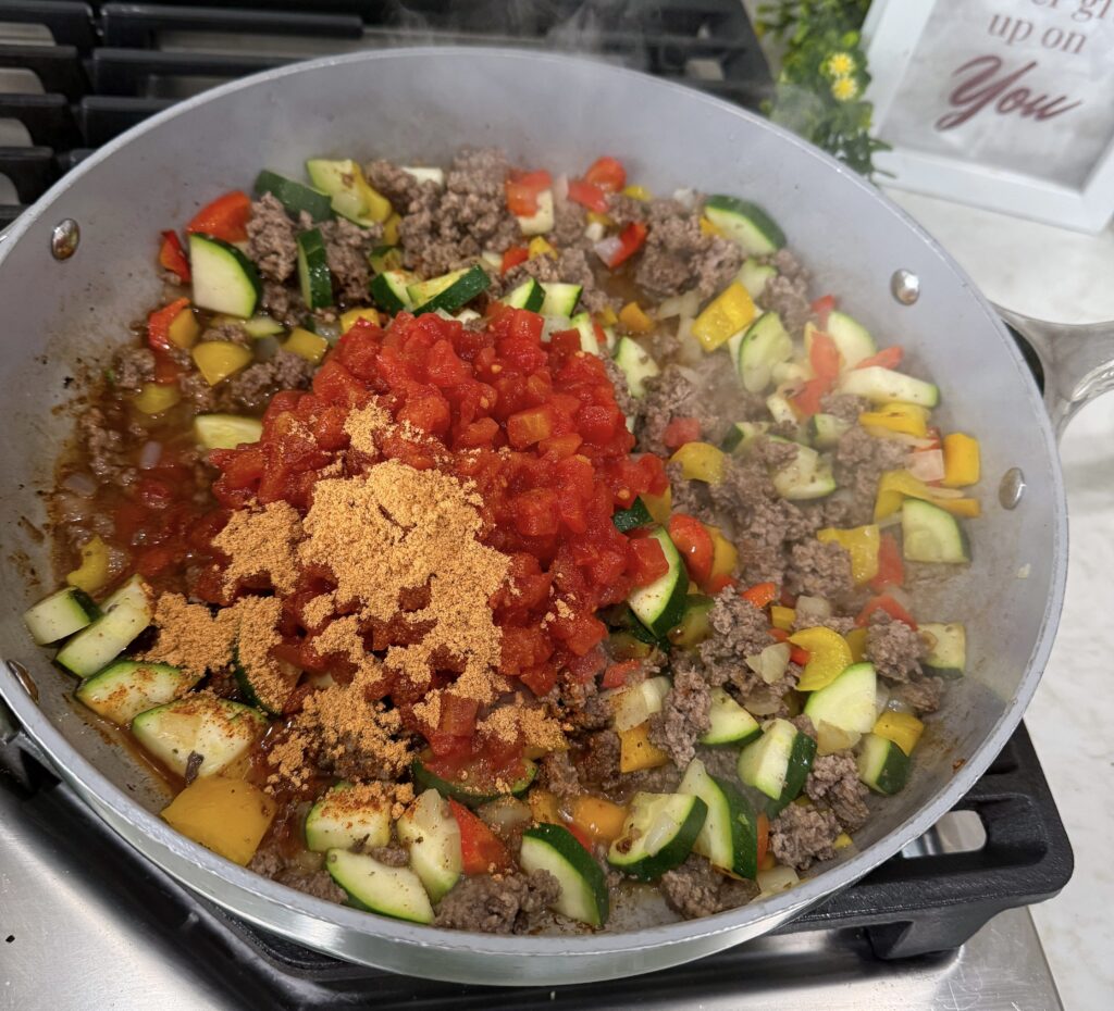 easy mexican taco skillet