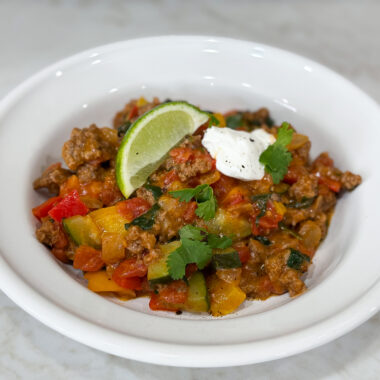 easy mexican taco skillet