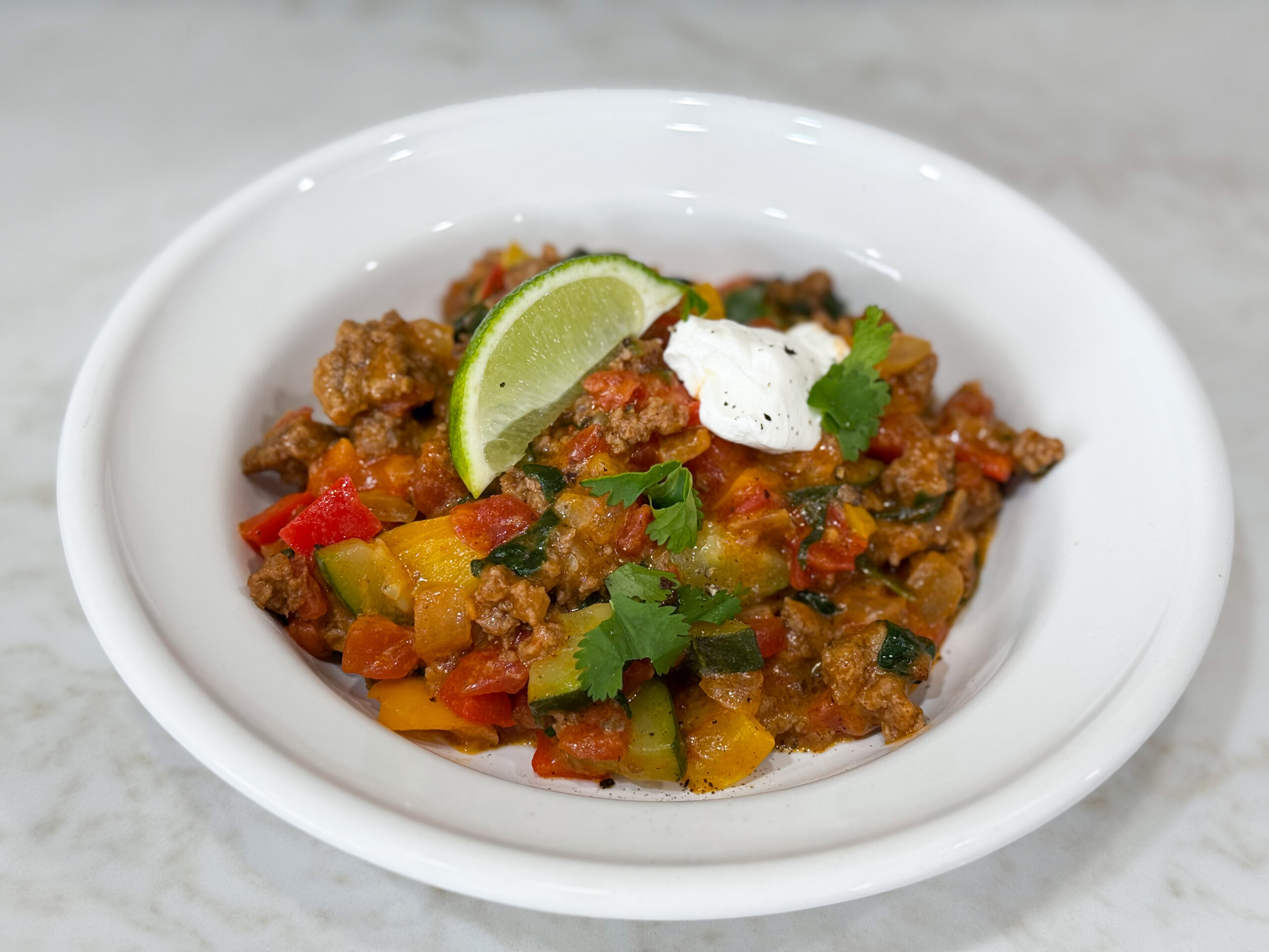 easy mexican taco skillet