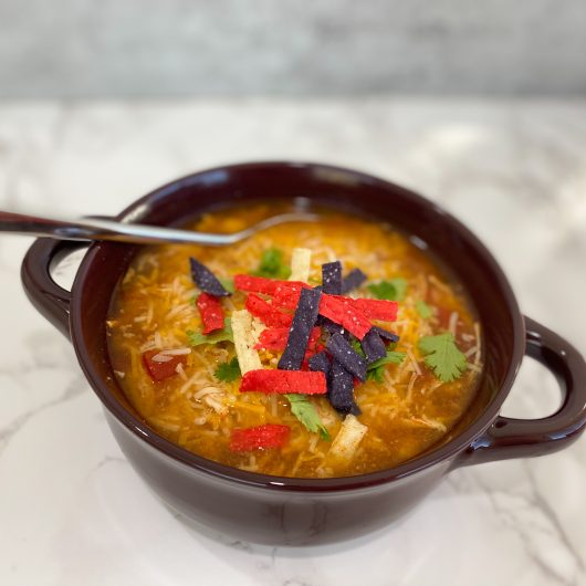 slow cooker chicken tortilla soup