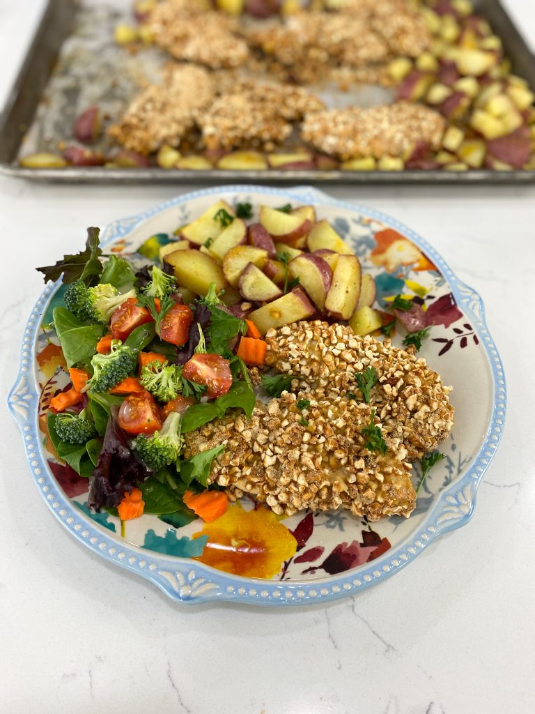 pretzel crusted chicken