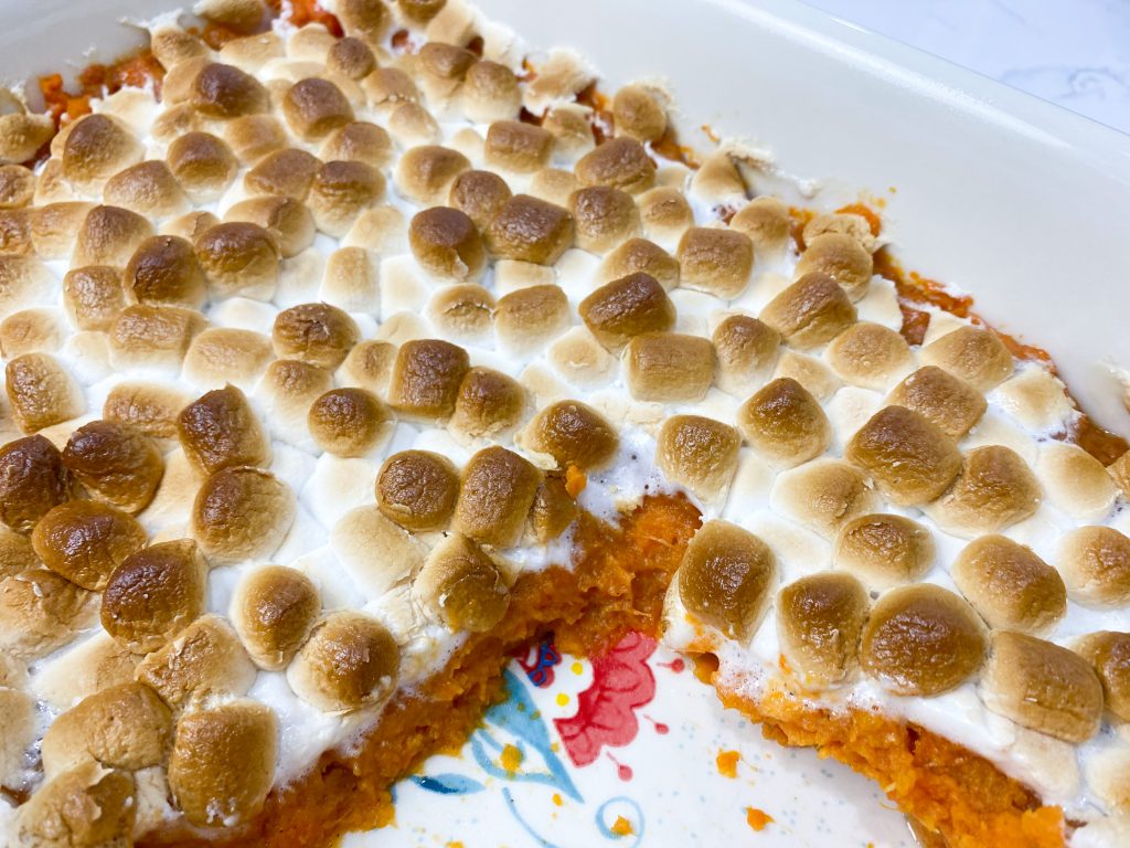 sweet potato casserole with marshmallows