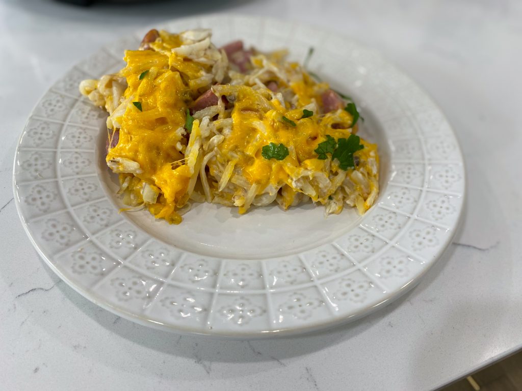 ham casserole with biscuits