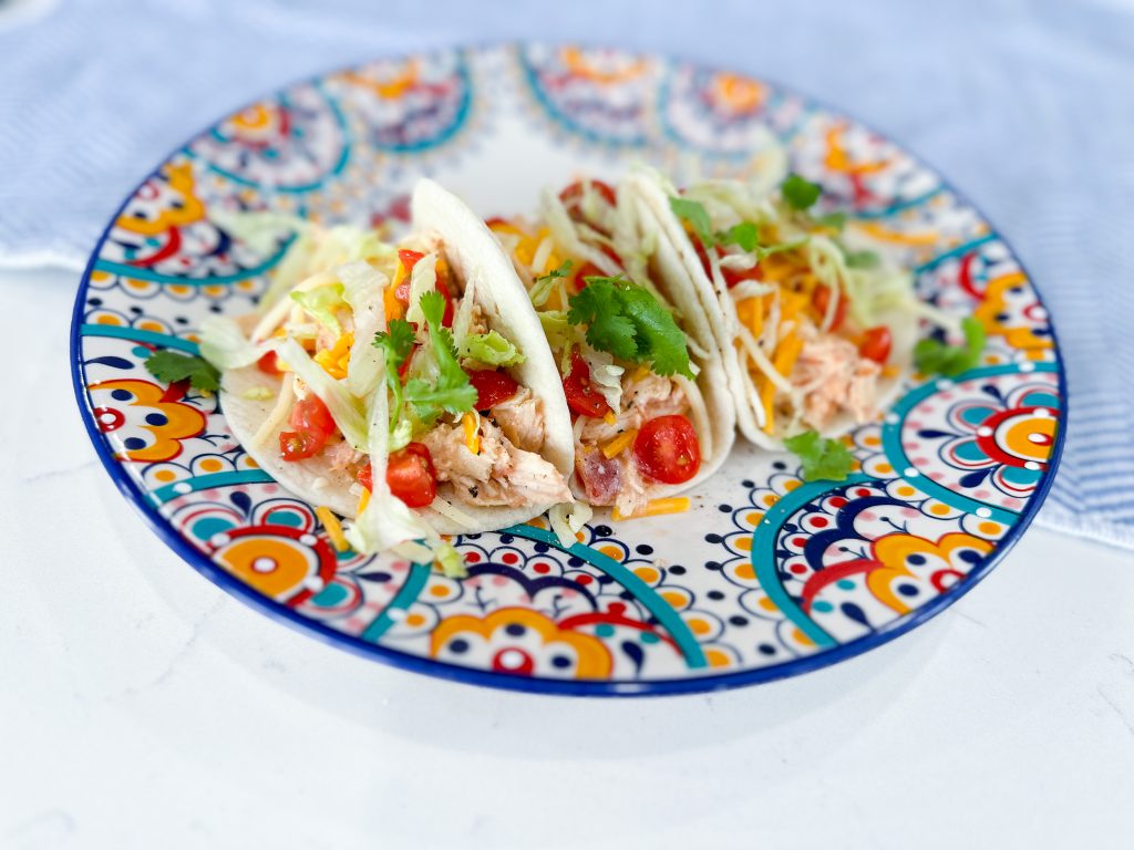 creamy chicken tacos