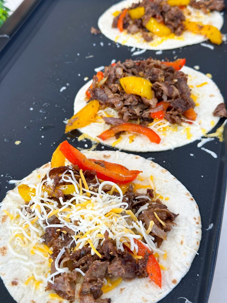 steak fajita quesadillas