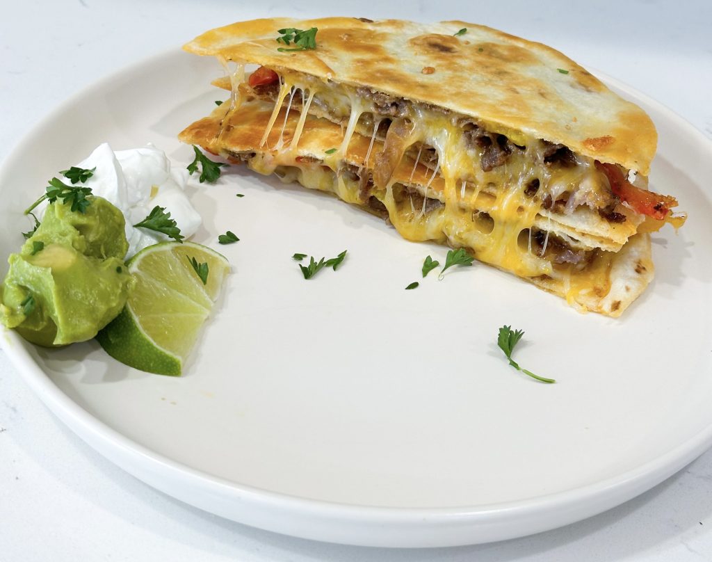 steak fajita quesadillas