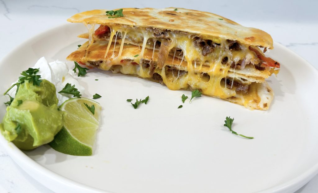 steak fajita quesadillas