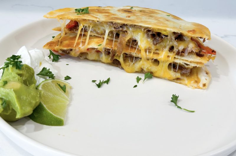 steak fajita quesadillas