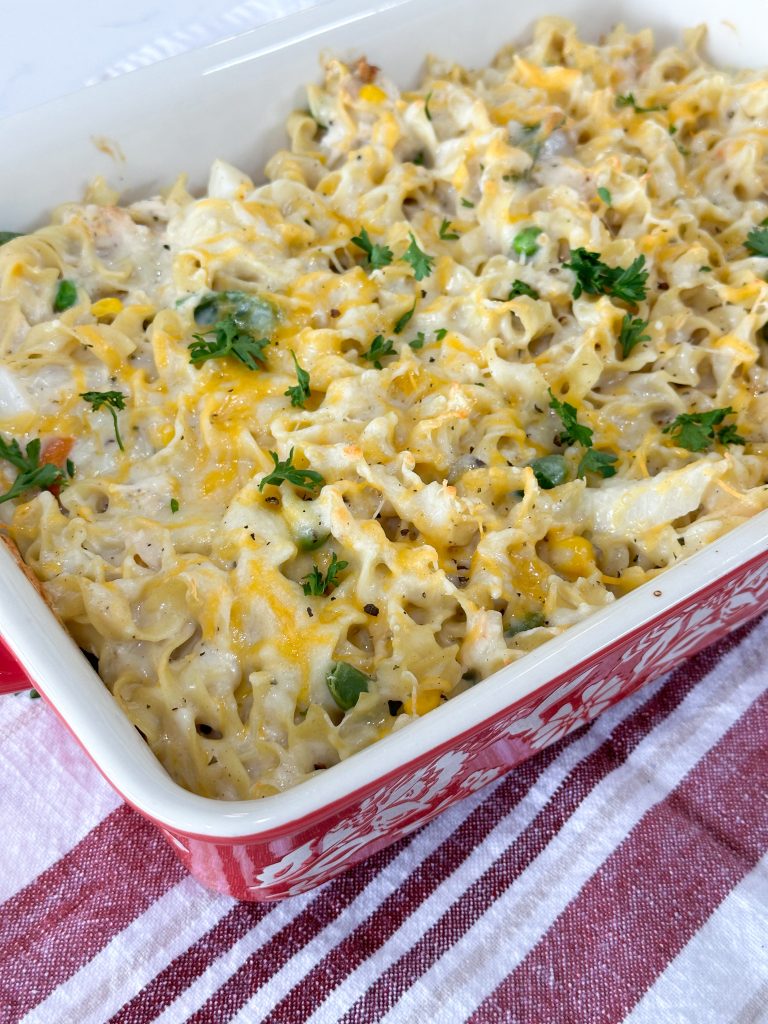 Dump and Go Chicken Noodle Casserole