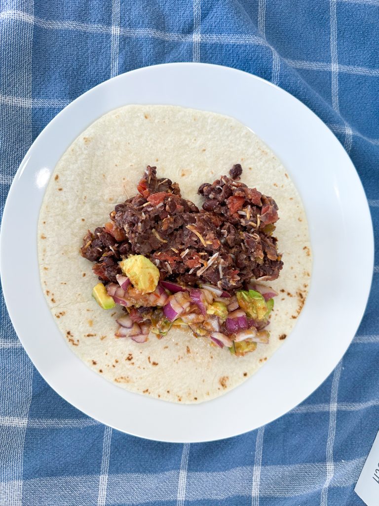 black bean burrito