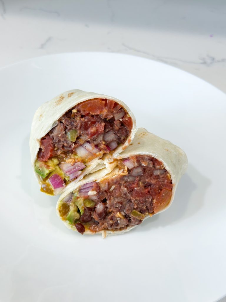 black bean burritos