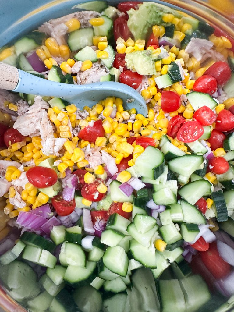 Avocado corn salad 