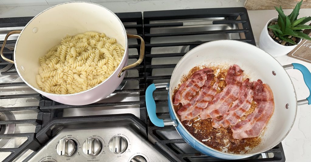 rotisserie chicken bacon alfredo