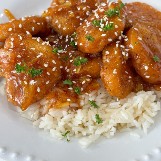 3-ingredient orange chicken