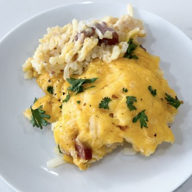 Dump and Go Sausage Hashbrown Casserole