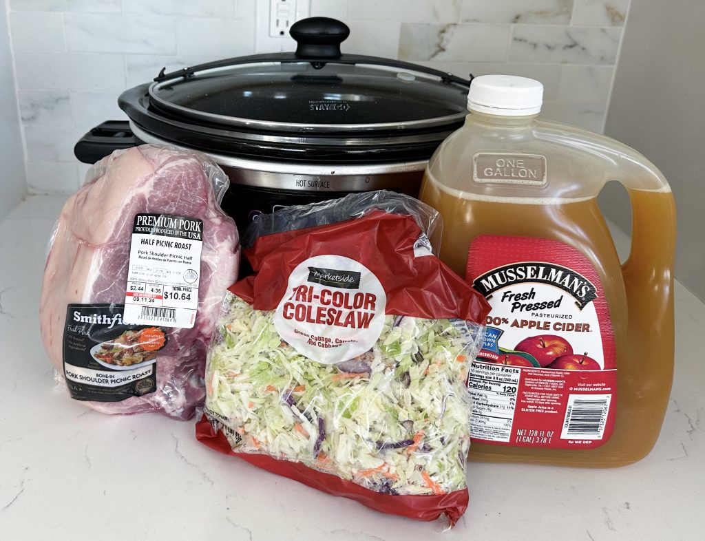 slow cooker apple cider pulled pork