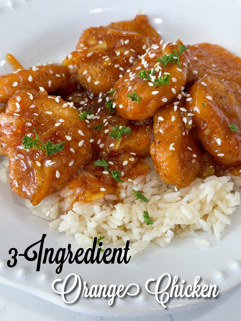 3-ingredient orange chicken