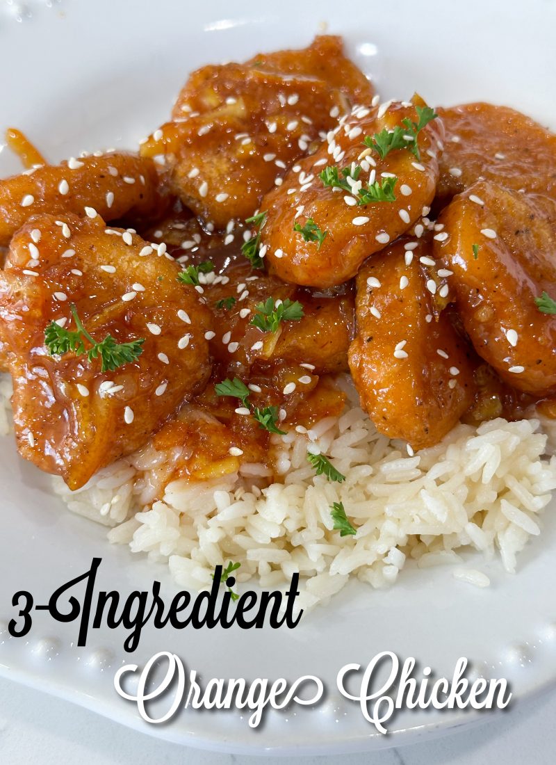 3-ingredient orange chicken