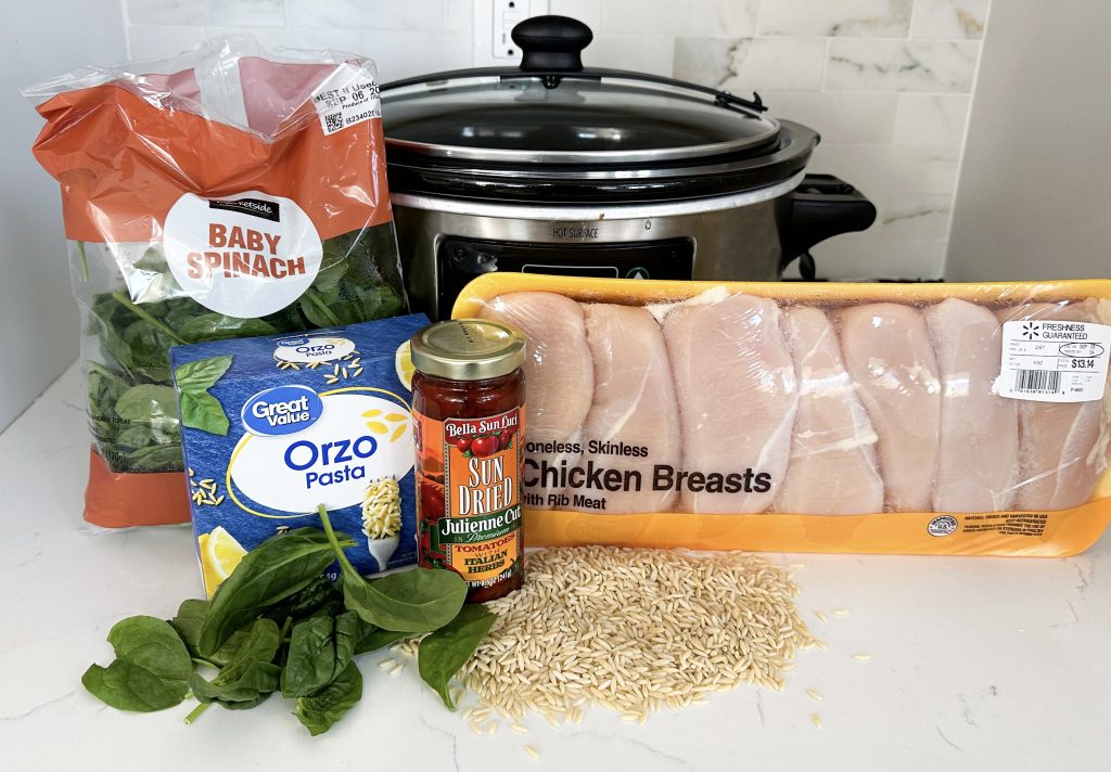 slow cooker chicken and orzo