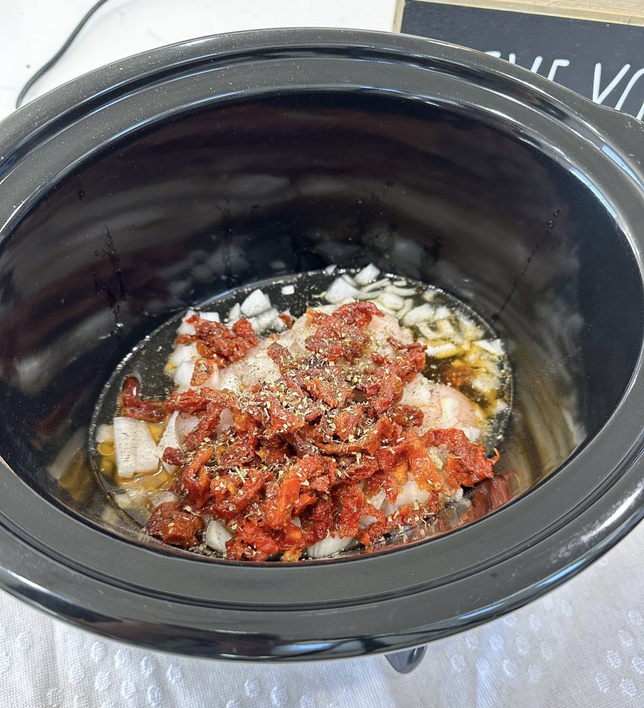 slow cooker chicken and orzo