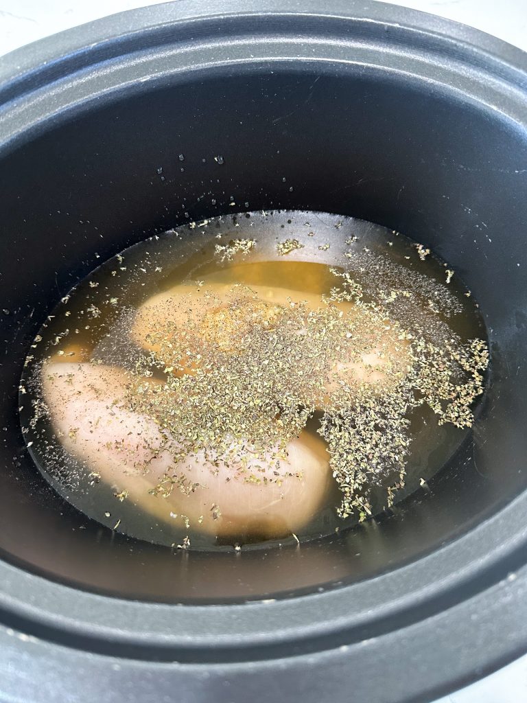 slow cooker Italian chicken noodle soup