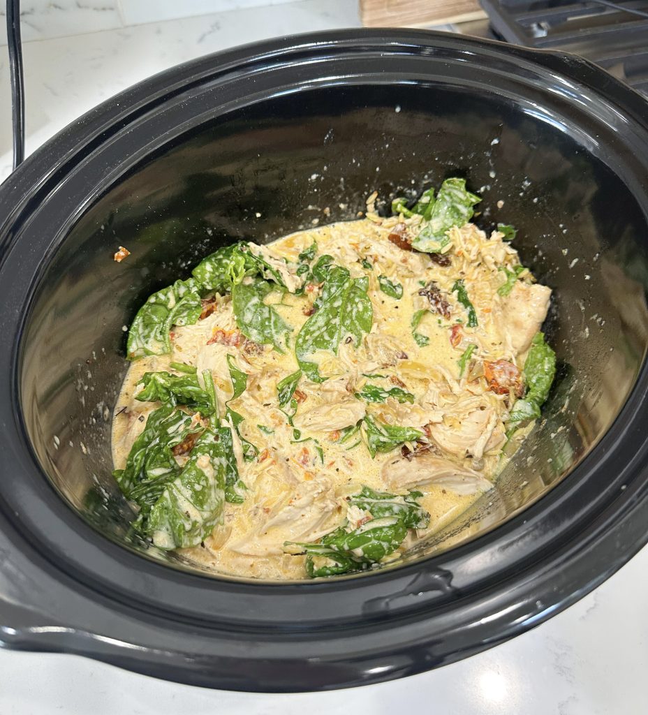 slow cooker chicken and orzo