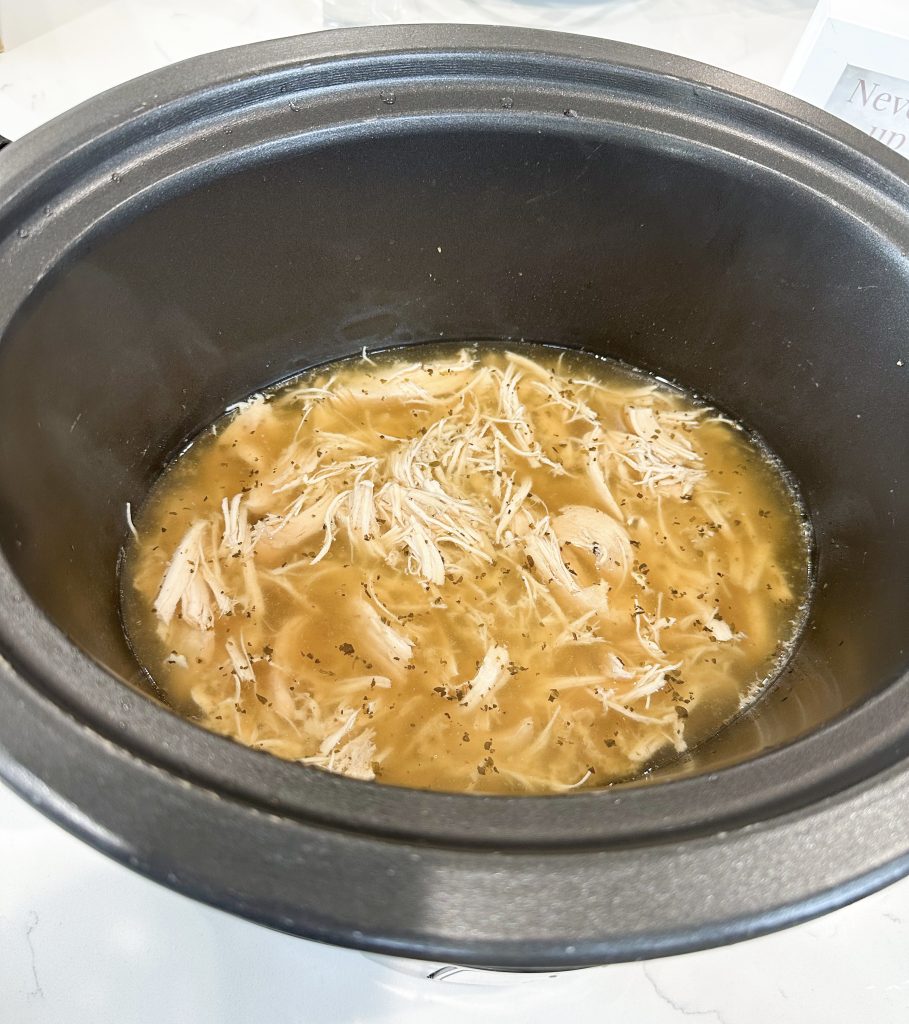 slow cooker Italian chicken noodle soup