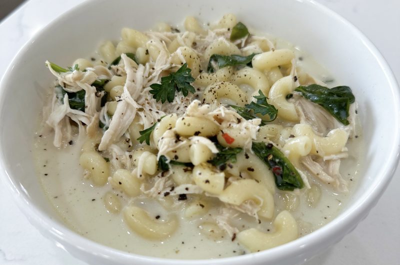 slow cooker Italian chicken noodle soup