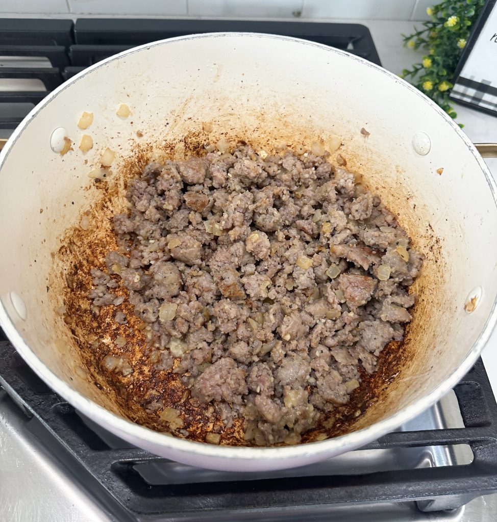 one-pot spaghetti with sausage