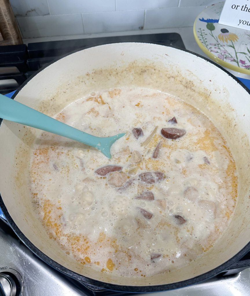 One Pot cajun chicken alfredo