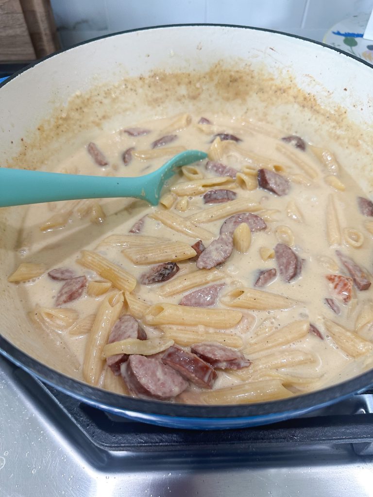 One Pot cajun chicken alfredo