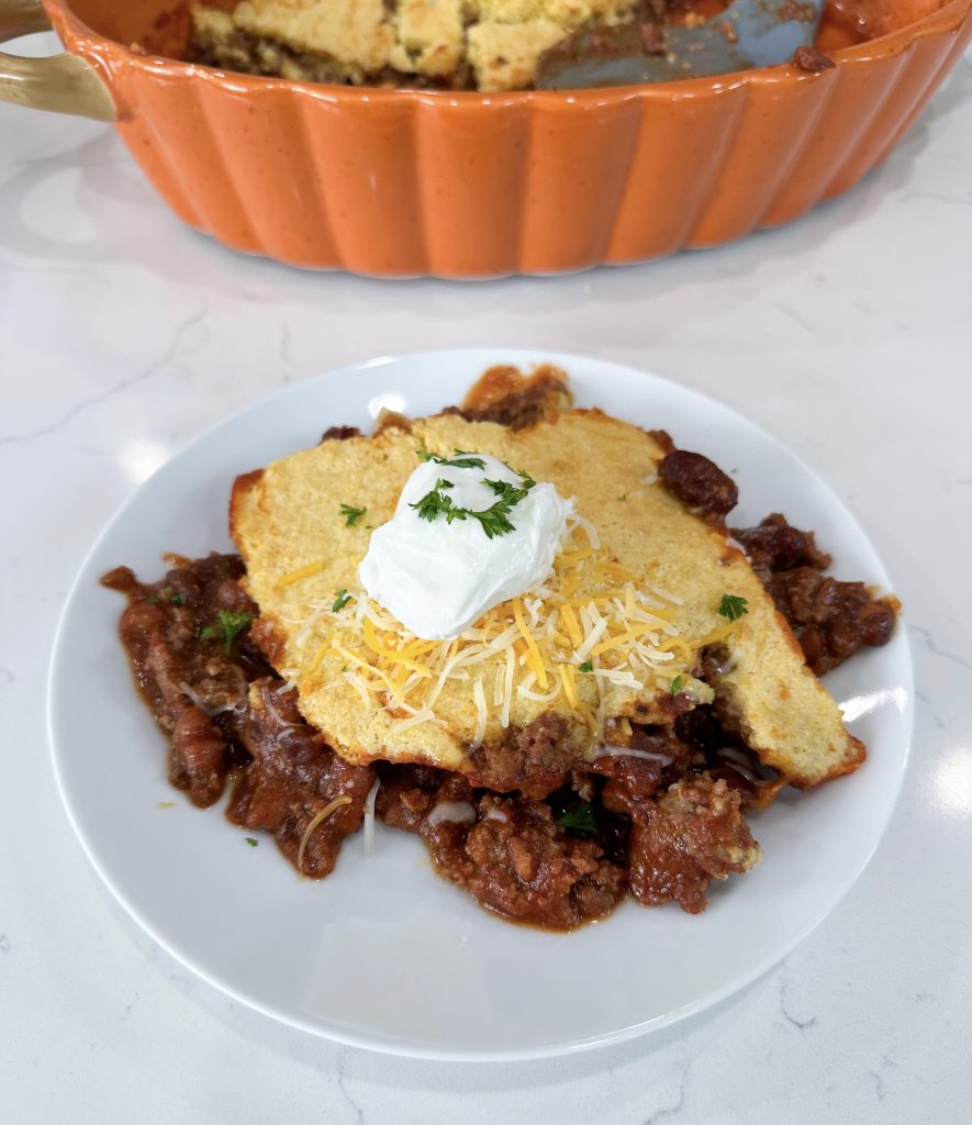 Chili Pot Pie Casserole