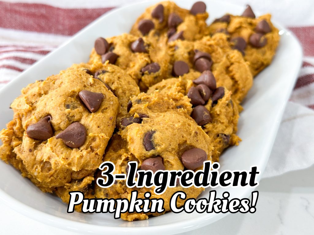 3 ingredient pumpkin cookies