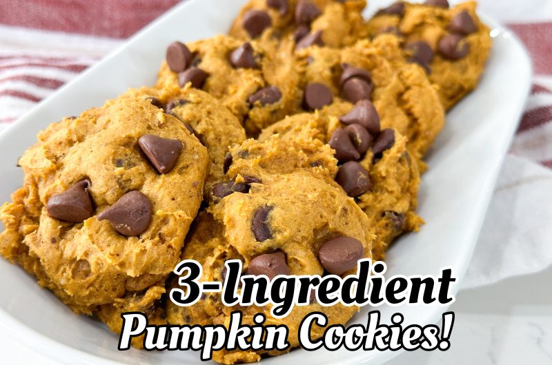 3 ingredient pumpkin cookies