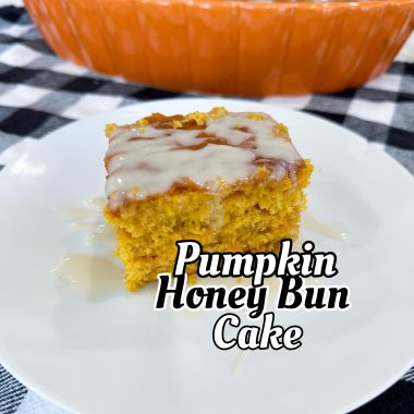 Pumpkin Honey Bun Cake