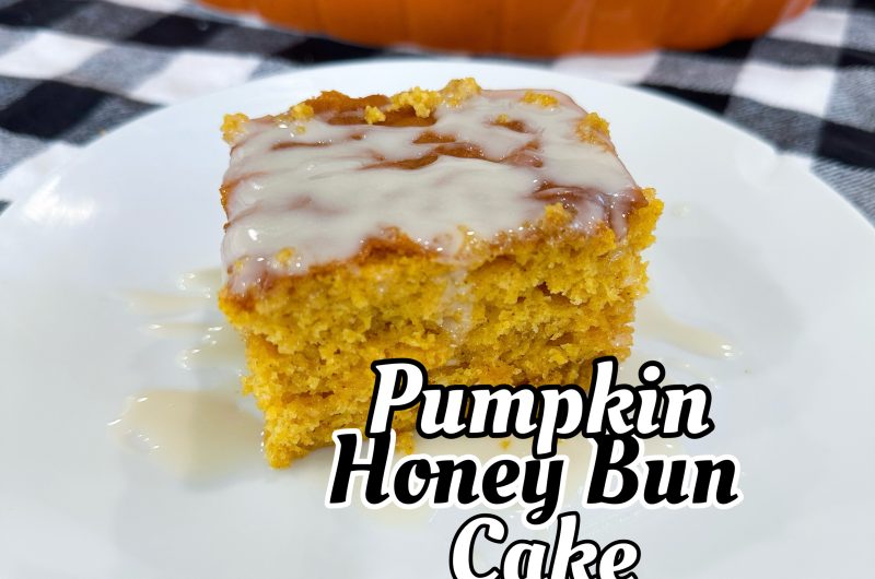 Pumpkin Honey Bun Cake