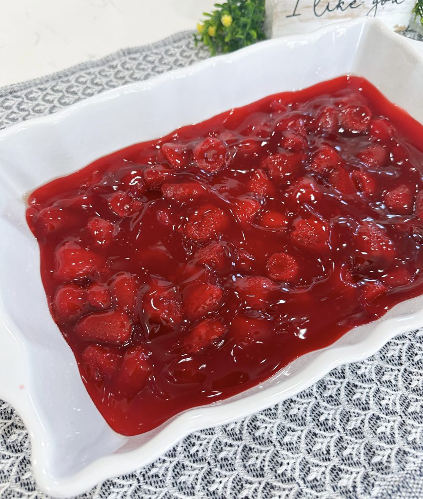 Strawberry Cheesecake Dump Cake