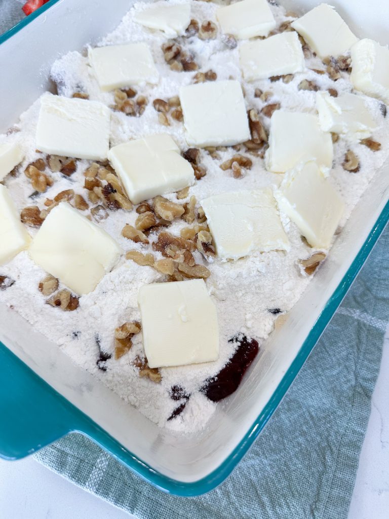 Apple Cranberry Christmas Dump Cake