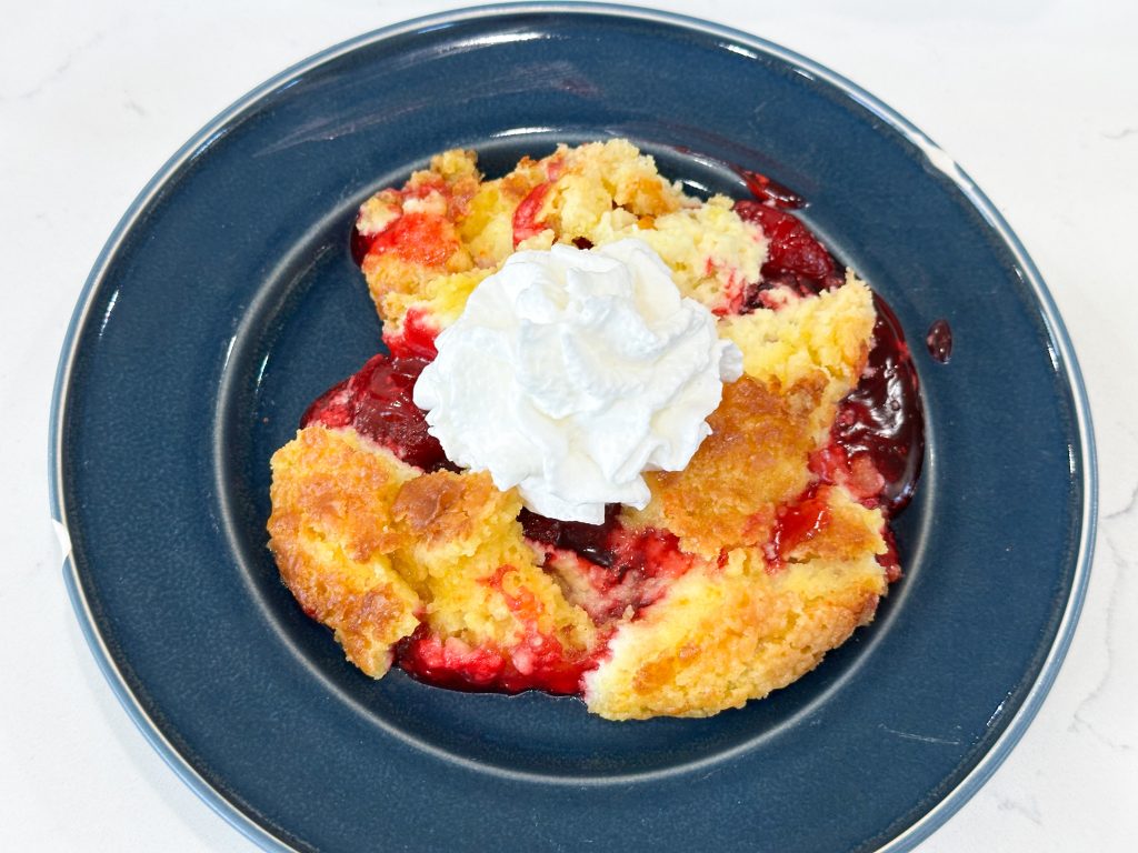 Strawberry Cheesecake Dump Cake