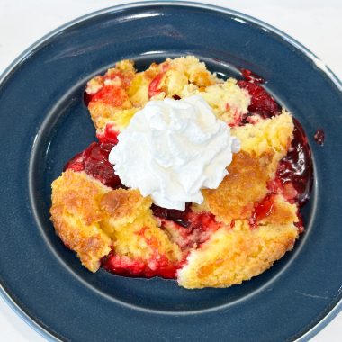 Strawberry Cheesecake Dump Cake