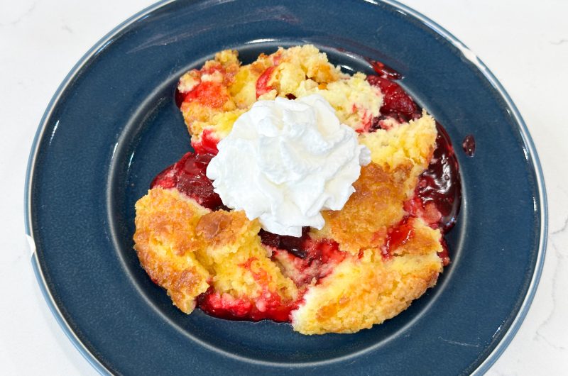 Strawberry Cheesecake Dump Cake