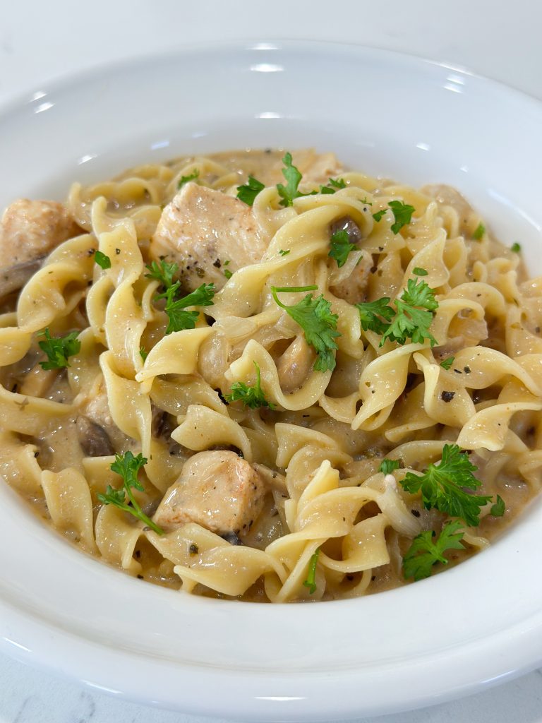 one pot chicken stroganoff