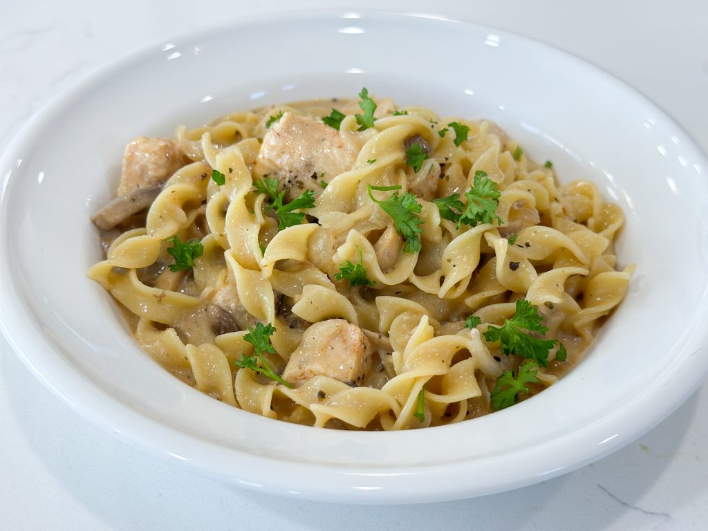 one pot chicken stroganoff