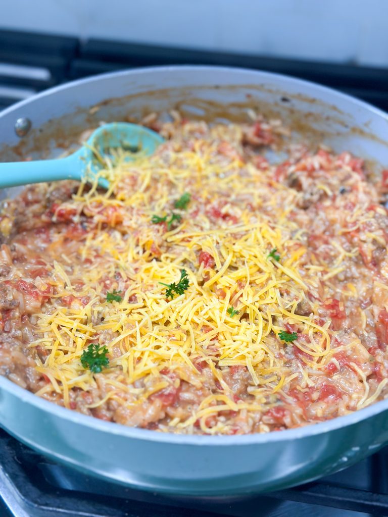 hamburger rice casserole dinner recipe