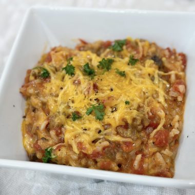 hamburger rice casserole dinner recipe