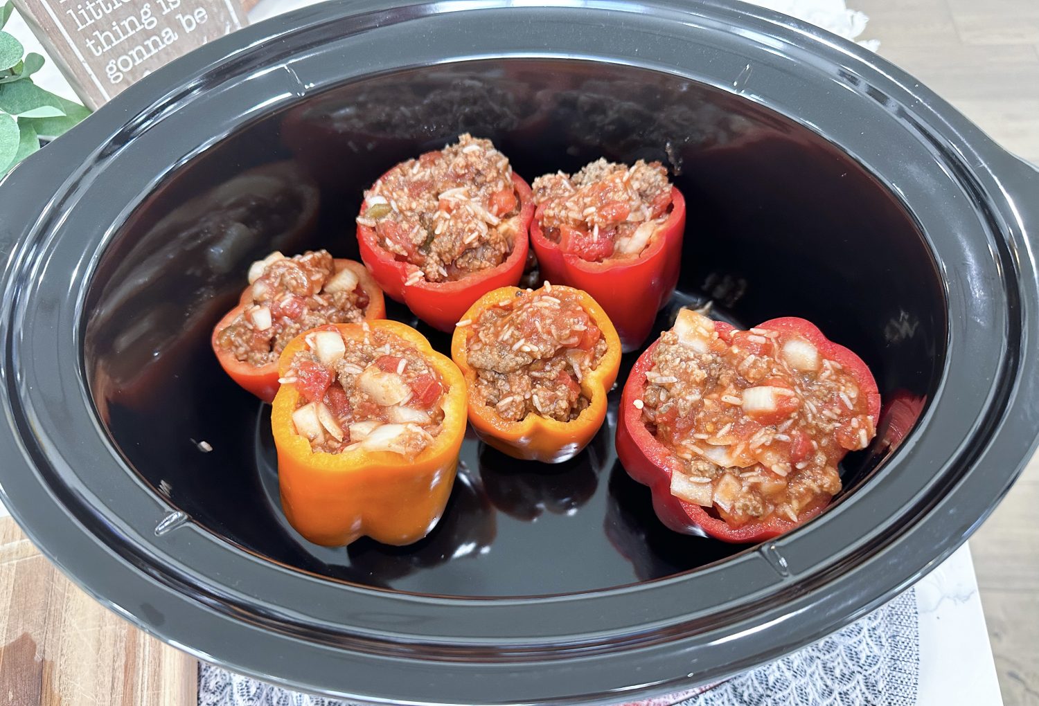 Slow Cooker Stuffed Peppers - Julia Pacheco