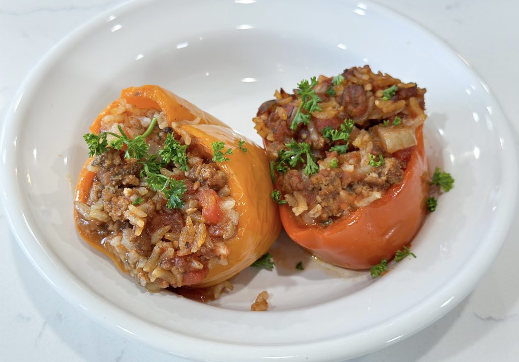 slow cooker stuffed peppers