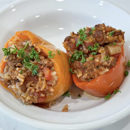 slow cooker stuffed peppers