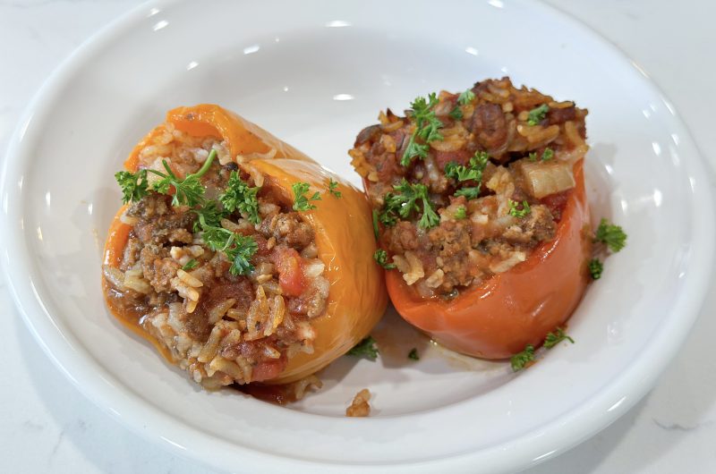 slow cooker stuffed peppers