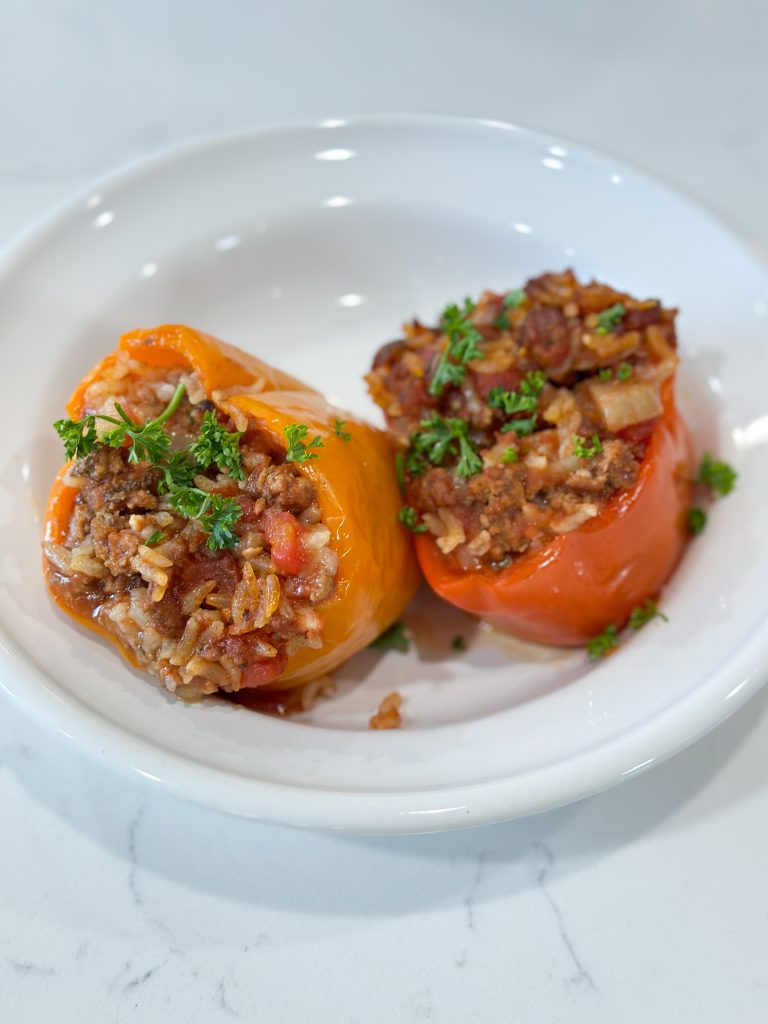 slow cooker stuffed peppers